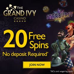 the grand ivy casino no deposit bonus code